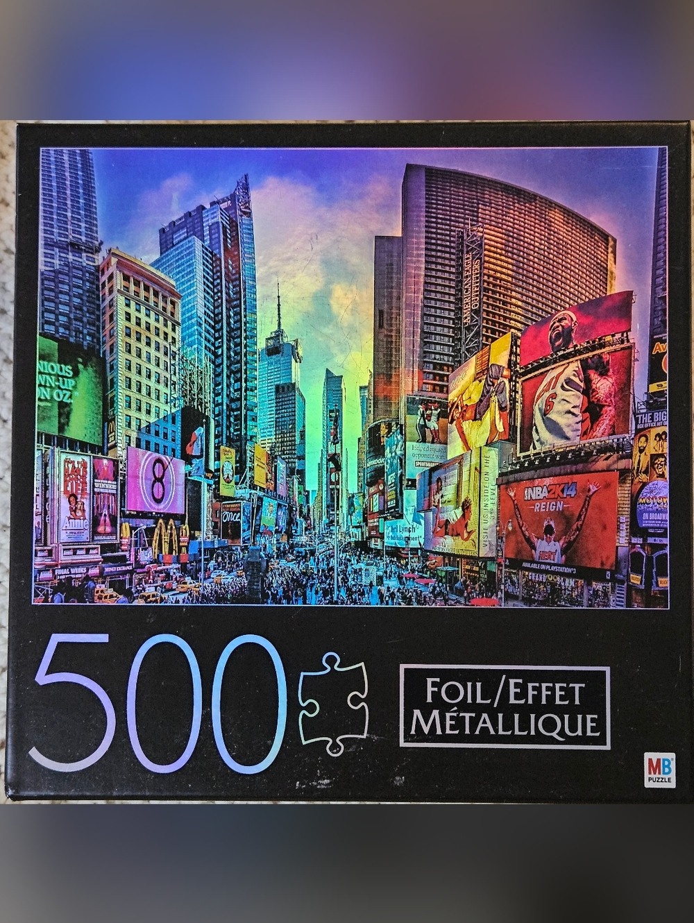 Puzzle - 500-Piece Metallic Foil Cityscape Jigsaw Puzzle